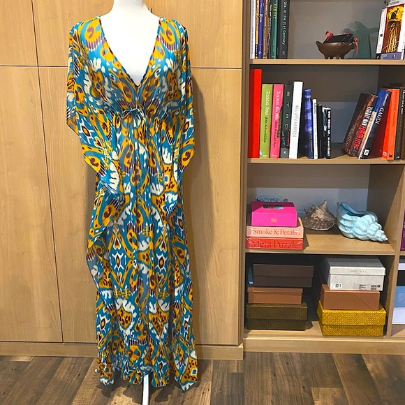 Tory Burch Other - Tory Burch silk kaftan coverup